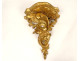 Pair of gilded carved wood wall sconces, Italy, 20th century