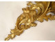 Pair of gilded carved wood wall sconces, Italy, 20th century