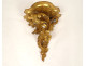 Pair of gilded carved wood wall sconces, Italy, 20th century