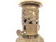 Chinese porcelain oil lamp with bronze figures and globe, Napoleon III style, 19th century