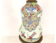 Chinese porcelain oil lamp with bronze figures and globe, Napoleon III style, 19th century