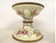 Chinese porcelain oil lamp with bronze figures and globe, Napoleon III style, 19th century