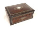 Rosewood jewelry box with floral marquetry, Napoleon III period, 19th century