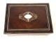 Rosewood jewelry box with floral marquetry, Napoleon III period, 19th century