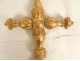 Italian gilded wood processional cross with foliage, Italy, 19th century