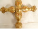 Italian gilded wood processional cross with foliage, Italy, 19th century
