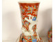 Pair of Arita porcelain vases, Japan, Hichozan Shinpo Monzaemon dragons, 19th century