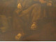 HST painting by Jan de Bray, Dutch school, depicting a sleeping monk and violinist, 17th century
