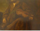 HST painting by Jan de Bray, Dutch school, depicting a sleeping monk and violinist, 17th century