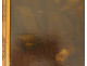 HST painting by Jan de Bray, Dutch school, depicting a sleeping monk and violinist, 17th century