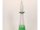 Saint-Louis cut crystal decanter, green color, Massenet model, 20th century