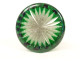 Saint-Louis cut crystal decanter, green color, Massenet model, 20th century