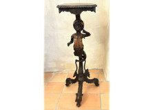 Italian side table, pedestal table, torch&egrave;re stand, Blackamoore child's table, Venice, 19th century
