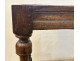 Small Louis XIII style office table in carved walnut with crimson marble top, 17th century