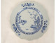 Chinese porcelain plate, East India Company, Kangxi tree landscape, 18th century