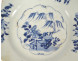 Chinese porcelain plate, East India Company, Kangxi tree landscape, 18th century