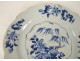 Chinese porcelain plate, East India Company, Kangxi tree landscape, 18th century