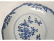 Chinese porcelain plate, East India Company, Kangxi tree landscape, 18th century