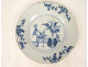 Chinese porcelain plate, East India Company, Kangxi tree landscape, 18th century