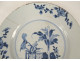 Chinese porcelain plate, East India Company, Kangxi tree landscape, 18th century