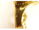 Pair of Regency 2-light gilt bronze wall sconces with crowned foliage motif, 18th century