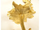 Pair of Regency 2-light gilt bronze wall sconces with crowned foliage motif, 18th century