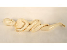 Ivory carved statuette of a female doctor, nude woman, China, Qing dynasty, 19th century