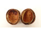 Small reliquary holder carved with walnut, flowers, and foliage, 19th century