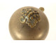 Counter bell, bronze service bell, bunches of grapes, vine, 19th century
