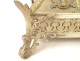 Thabor monstrance holder, bronze, silvered brass, Christ, angels, flowers, lilies, 19th century
