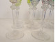10 Saint-Louis cut crystal port liqueur glasses, Tommy model, 20th century color
