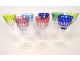 8 Saint-Louis crystal Rhin Roemers wine glasses, Tommy pattern, 20th century