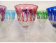 8 Saint-Louis crystal Rhin Roemers wine glasses, Tommy pattern, 20th century