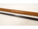 Sword cane with a Toledo-style damascened blade and horn pommel, wooden shaft, 19th century