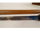 Sword cane with a Toledo-style damascened blade and horn pommel, wooden shaft, 19th century