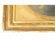 Oval painting of the Virgin and Child, Madonna, gilt frame, late 18th century