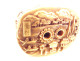 Carved ivory netsuke signed Kagetoshi miniature village temple Edo Japan 19th century