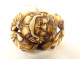Carved ivory netsuke signed Tomochika, Noh masks, faces, Japan, Edo period, 19th century