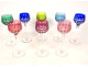 8 Saint-Louis Roemers Rhine crystal wine glasses, Traminer pattern, 20th century