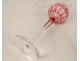 8 Saint-Louis Roemers Rhine crystal wine glasses, Traminer pattern, 20th century