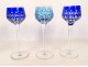 8 Saint-Louis Roemers Rhine crystal wine glasses, Traminer pattern, 20th century