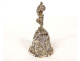 Solid silver table bell, Minerva, flowers and foliage, 155.49g, 19th century