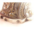 Solid silver table bell, Minerva, flowers and foliage, 155.49g, 19th century