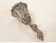 Solid silver table bell, Minerva, flowers and foliage, 155.49g, 19th century