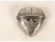 Small solid silver heart-shaped reliquary box for vinaigrette, 17.37g, 19th century