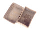 Small leather card case with gilt decoration and floral motif, 18th century