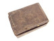 Small leather card case with gilt decoration and floral motif, 18th century