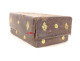 Small leather card case with gilt decoration and floral motif, 18th century