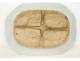 Octagonal porcelain dish, white and blue Chinese landscape with flowers, Qianlong period, 18th century