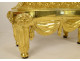 Pair of Louis XVI gilt bronze andirons with draped acanthus ram children, 18th century